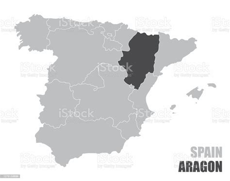 Vetores De Espanha Mapa De Aragão E Mais Imagens De Aragão Aragão