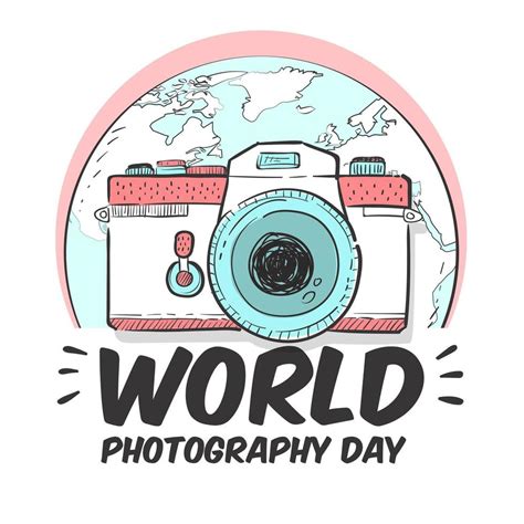 World Photography Day Poster With Camera And Earth Download Free