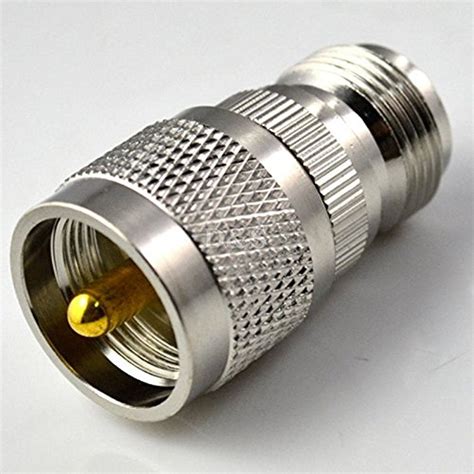 Uhf Type Male Pl Plug To N Female Jack Straight Rf Coaxial Adapter