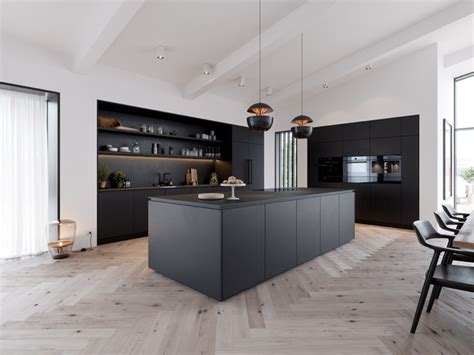 Salon, salle à manger, cuisine, salle de bain, chambre, bureau. Cuisine Ultra Design avec appareils tout encastrés ...