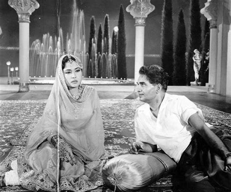 Meena Kumari And Kamal Amrohi On The Sets Of Pakeezah 1972 Film