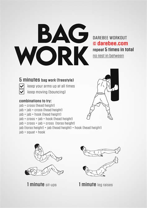 Boxing Heavy Bag Workout Tutorial Pics