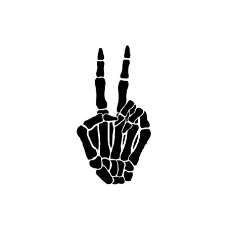 Skeleton Hand Peace Sign SVG Png Peace Hand Svg Peace Sign Inspire