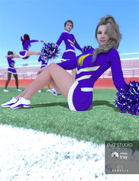 Cheer Fantasy High School Cheerleader Poses Daz 3d