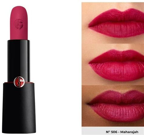Armani Beauty Rouge Darmani Matte Lipstick 506 Maharajah Pink Full