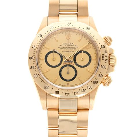 Rolex Yellow Gold Cosmograph Floating Daytona Watch Ref 16528 For
