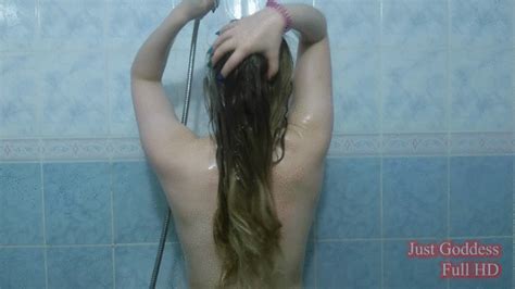 Just Goddess I Wash My Blonde Hair In Shower Mmmm With Foam