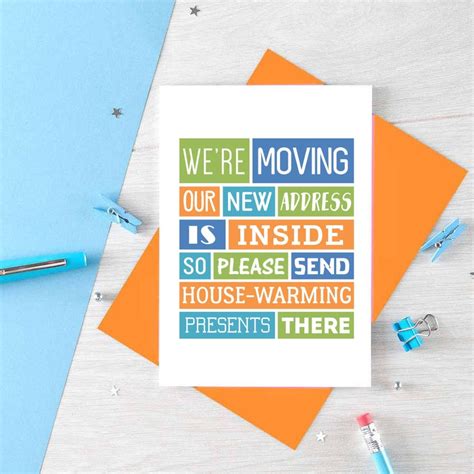 Funny We Are Moving Card Moving House Announcement New Etsy