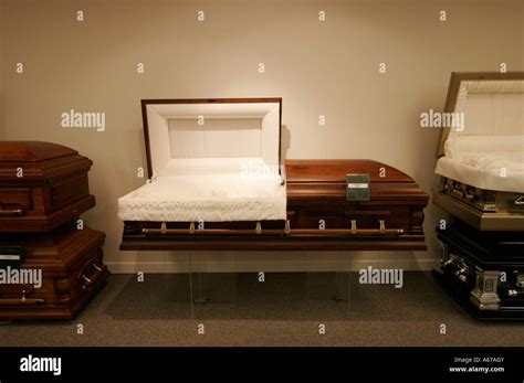 open casket at funeral home Stock Photo - Alamy