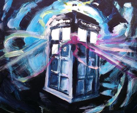 Tardis In Flight Painting By Paul Mitchell Fine Art America