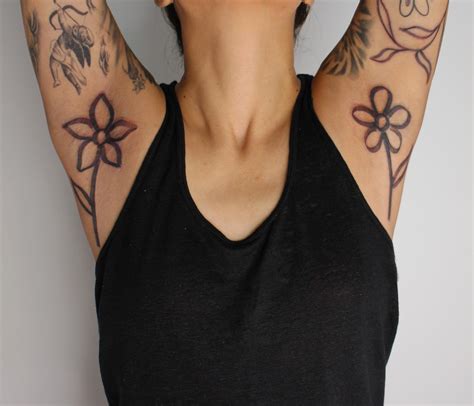 Simple Armpit Tattoos 3 Mins To Tattoo Each Side By Jacqueline May