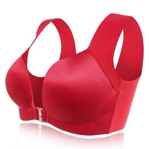 Plus Size Front Closure Seamless Wireless Bras Us 34 Us 36 Us 38 Us 40
