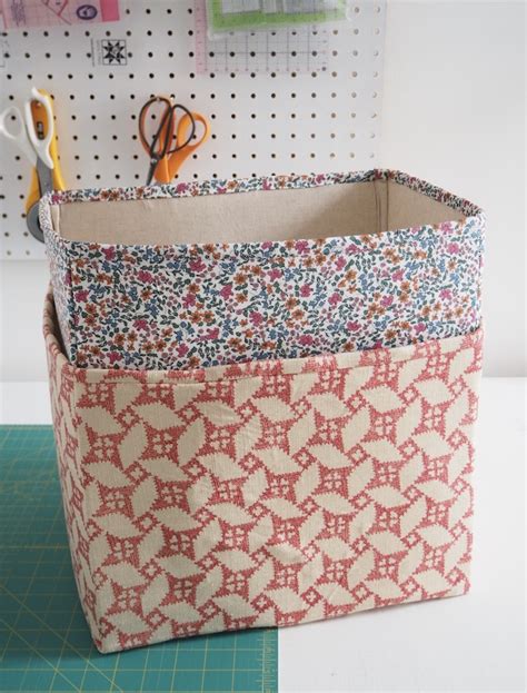 Easy Fabric Box Sewing Pattern Free Tutorial