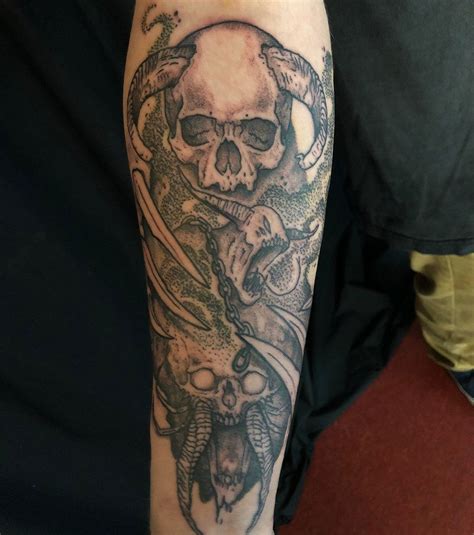 Demon Grim Reaper Tattoo Forearm Best Tattoo Ideas