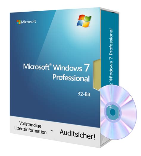 Microsoft Windows 7 Professional Inkl Dvd 32 Bit — Tralion