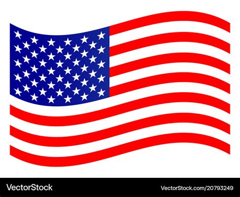 Usa Flag Royalty Free Vector Image Vectorstock
