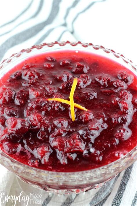5 Ingredient Easy Homemade Cranberry Sauce Everyday Made Fresh