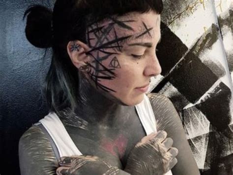 Brutal Black Project Why People Are Getting Painful Face Tattoos