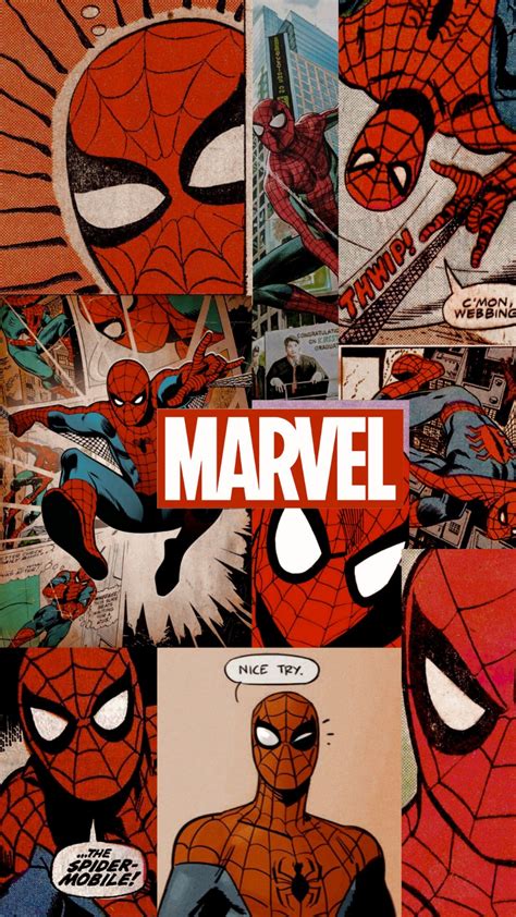 Wallpaper Aesthetic Spiderman Pósteres Retro Marvel Pósteres Vintage