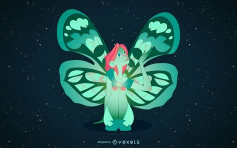 Night Fairy Illustration Vector Download