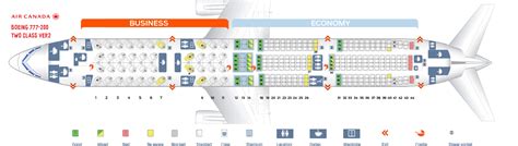 Seat Map Boeing 777 200 Air Canada Best Seats In Plane