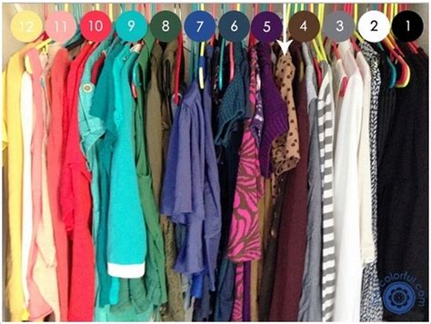 Organize clothes in closet by color. 15 Bedroom Closet Hacks You Need In Your Life ...