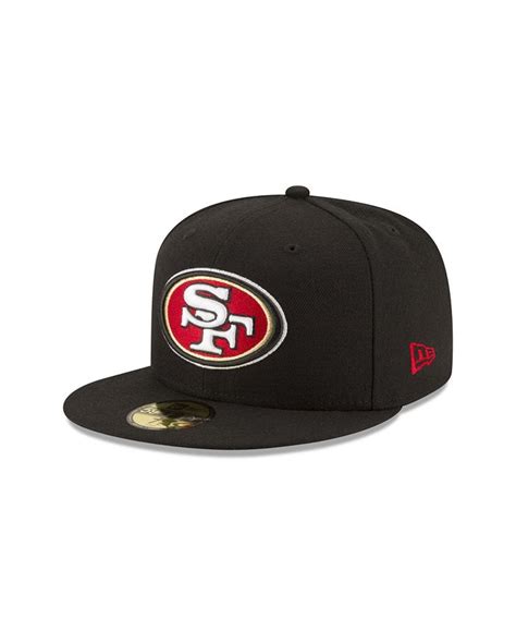 New Era Mens Black San Francisco 49ers Super Bowl Lviii Participant Side Patch 59fifty Fitted
