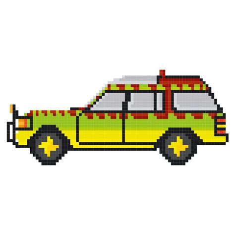 Minecraft Pixel Art Schematic Cars 71f