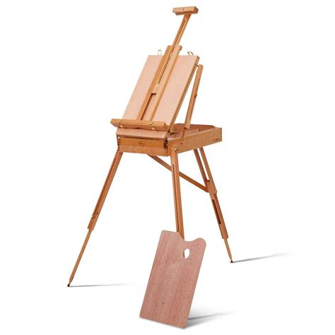 Costway French Easel Wooden Sketch Box Portable Folding Durable Artist