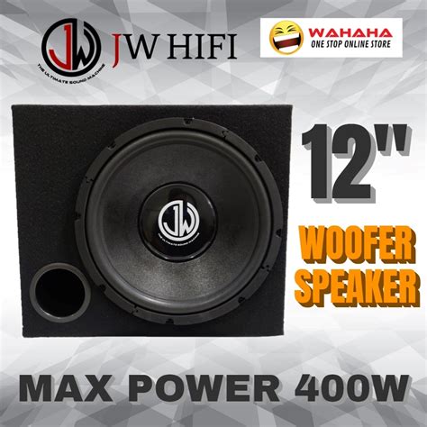 Jw Hifi 12s4a B Woofer 12 Inch Woofer Speaker Car Woofer Box Woofer Set Kereta Woofer