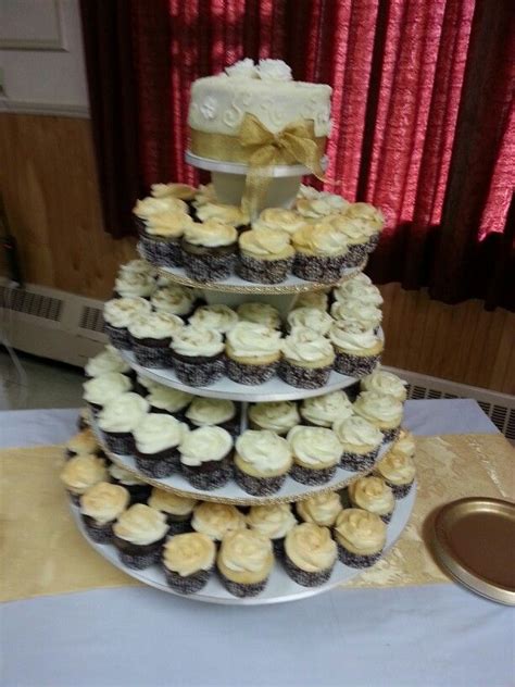 This is an occasion to acknowledge how benevolent god has been to the church. 50th anniversary cupcake tower. | Sharon's cakes ...