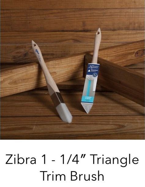 Zibra Brush 1 14 Triangle Trim Brush Etsy