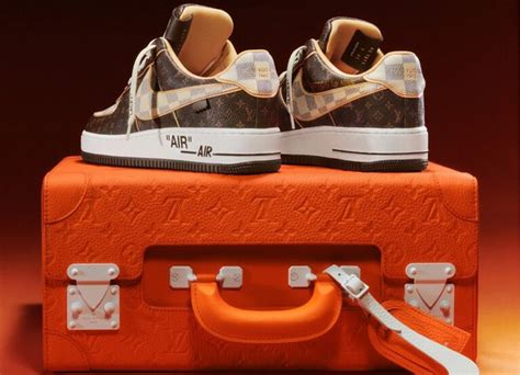 Nike X Louis Vuitton X Virgil Abloh Air Forces Sell At Sotheby S Auction For