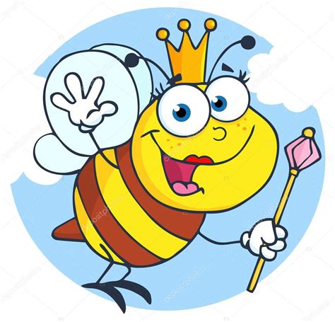 Queen Bee Cartoon Character — Stock Photo © Hittoon 9263085