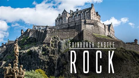 Leisure And Travel Castle Rock And Edinburgh Castle In Scotland Drone