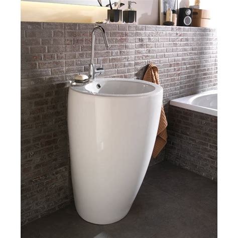 La sélection produits leroy merlin de ce samedi au meilleur prix ! Lavabo colonne en céramique, blanc Icône | Leroy Merlin