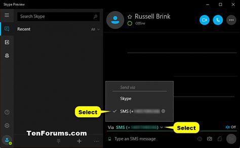 Skype App Send Sms Text Messages On Windows 10 Pc Windows 10 Apps