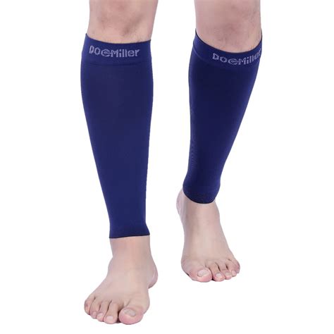 premium calf compression sleeve 20 30 mmhg dark blue by doc miller