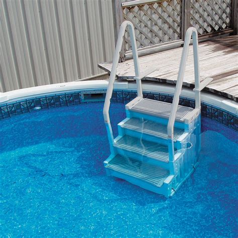 Home And Garden Ne113 Resin Easy Pool Steps For Above Ground Pools Anchors Included Pool Equipment