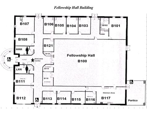 7 Photos Church Floor Plans With Fellowship Hall And Description Alqu