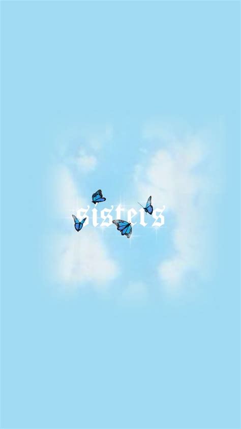 Whether real or not that is none of your business so do not ask. who got their sisters merchhhh??? | Cute blue wallpaper ...