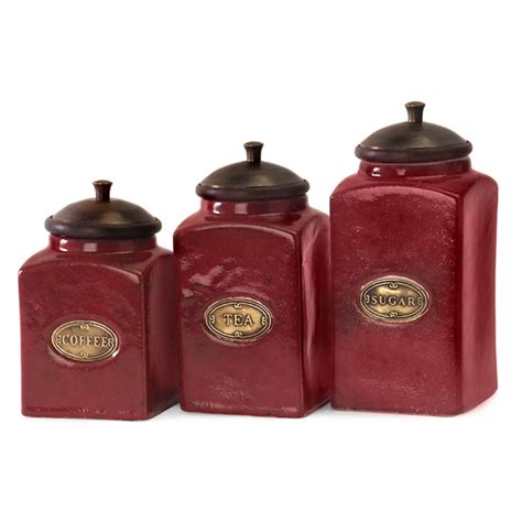 Ceramic Canister Sets For Kitchen Red Buy Kitchen Canisters Online At