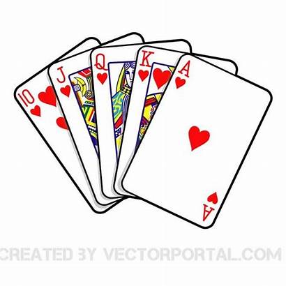 Flush Royal Poker Clip Cards Ai Eps