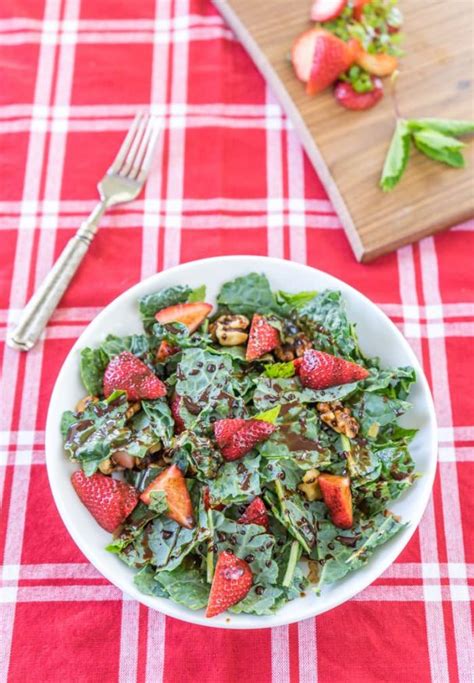 Chocolate Covered Strawberry Kale Salad One Ingredient Chef