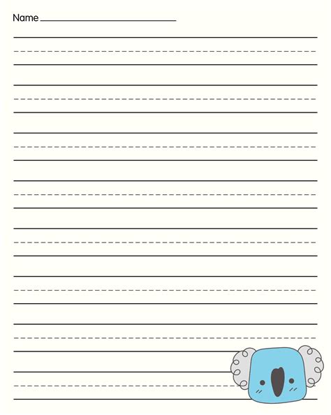 Printable primary handwriting paper for kids. 6 Best Free Printable Handwriting Paper - printablee.com