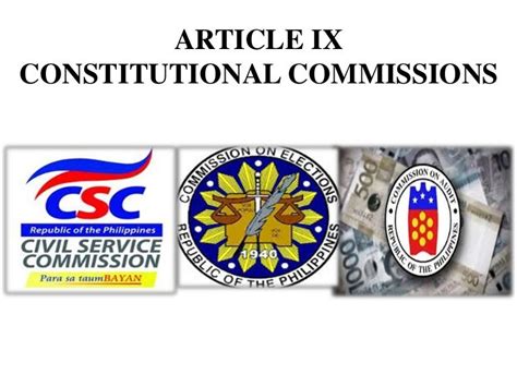 Article 9 Constitutional Commissions