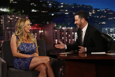 stormy daniels appears on kimmel but refuses to confirm or deny alleged trump affair cbs news