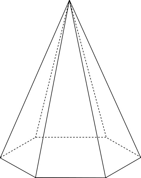 Piramide De Base Hexagonal Vertices Arestas E Faces Edulearn