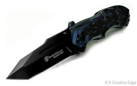 Smithandwesson Police Military Black Ops Blue Assisted Open Tactical