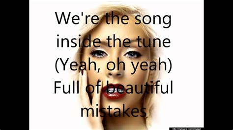 Beautiful Lyrics Christina Aguilera Youtube